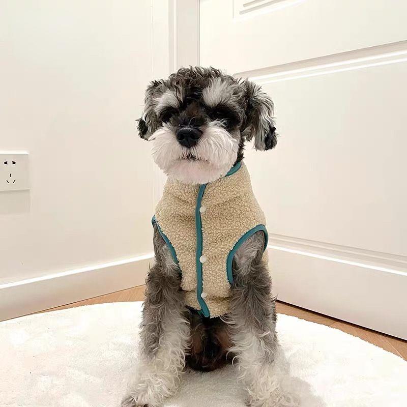 

Осенне-зимнее пальто из овечьей шерсти для домашних животных, утолщенное теплое пальто из хлопка для домашних животных, плюшевые медведи для кошек, померанский шнауцер, одежда для собак, одежда для кошек XL