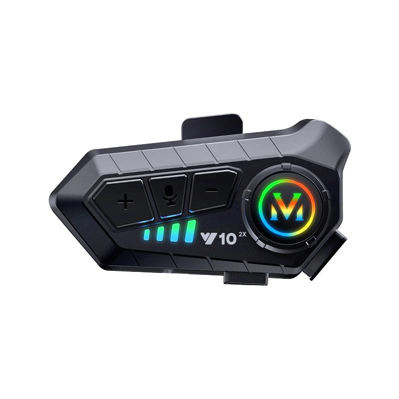 Auricolare Bluetooth per Casco Transfrontaliero: Interfono, Radio FM, Microfono Morbido/Rigido, Impermeabile, Lunga Durata della Batteria