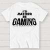 I'd Rather Be Gaming Cotton Summer Casual Cool Loose T-Shirt