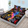 Basketball Boys Fitted Sheet Set Twin Full King Bed Fitted Sheets for Kids Teens Football Bed Set with Pillowcase Bedroom Decor