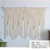 Cortina de Porta Oca de Corda de Algodão Tecida Tapeçaria Franja Decoração de Fundo Decoração de Parede Cortina Doméstica Divisória de Foyer