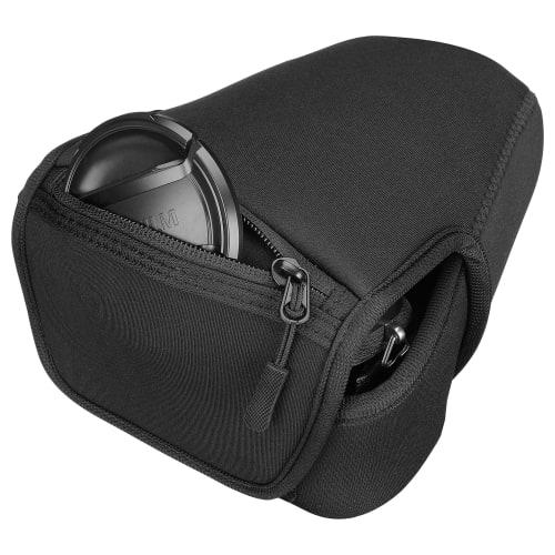 HAKUBA Single Lens Camera Case Luft Design Slim Fit Camera Jacket M-110 Black DCS-03M110BK