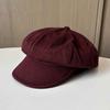 Spring and Autumn New Products Simple Letter Label Octagonal Hat Cap British Retro Newsboy Hat Men's and Women's Traveling Painter Hat
