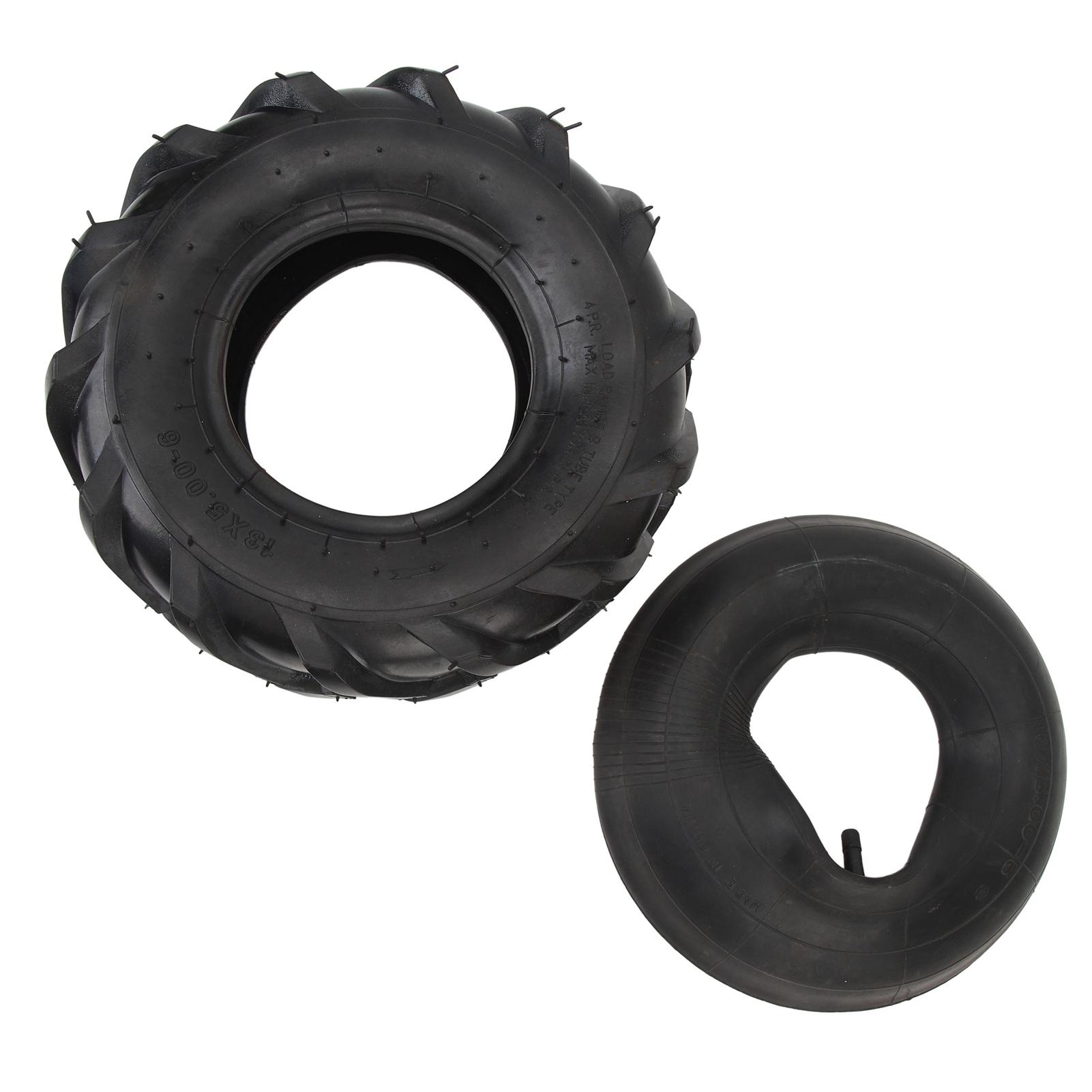 

13x5.00‑6 Outer Tire Inner Tube Thickened Rubber Shock Absorb Strong Grip Pattern Replacement Wheel for Garden ATV UTV