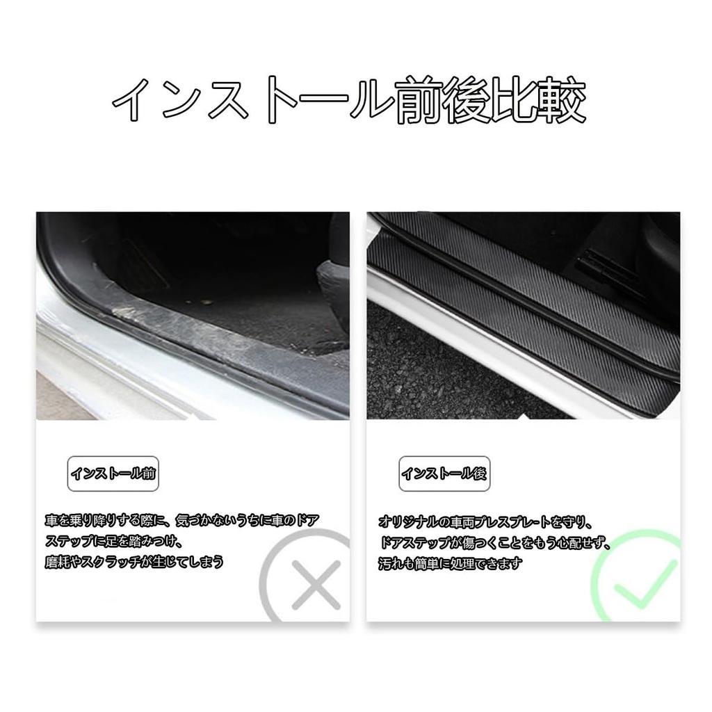 Car Side Step Guard Fits New Camry 70 Series AXVH70/AXVH75 2017-Present Side Step Scuff