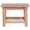 Set of 2 Side Tables Solid Mahogany Wood
