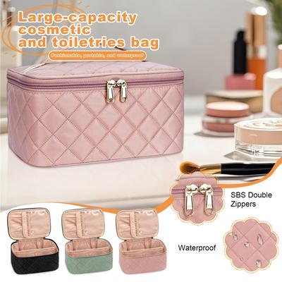 Large Capacity Makeup Bag, Waterproof And Convenient Toiletries Bag, Fashionable And High-end Travel Carrying Storage Bag