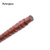 Red Round Wooden Bamboo Joint Walking Stick Decorative Cospaly Party Wood Walking Cane Halloween Mace Wand Crosier 124cm
