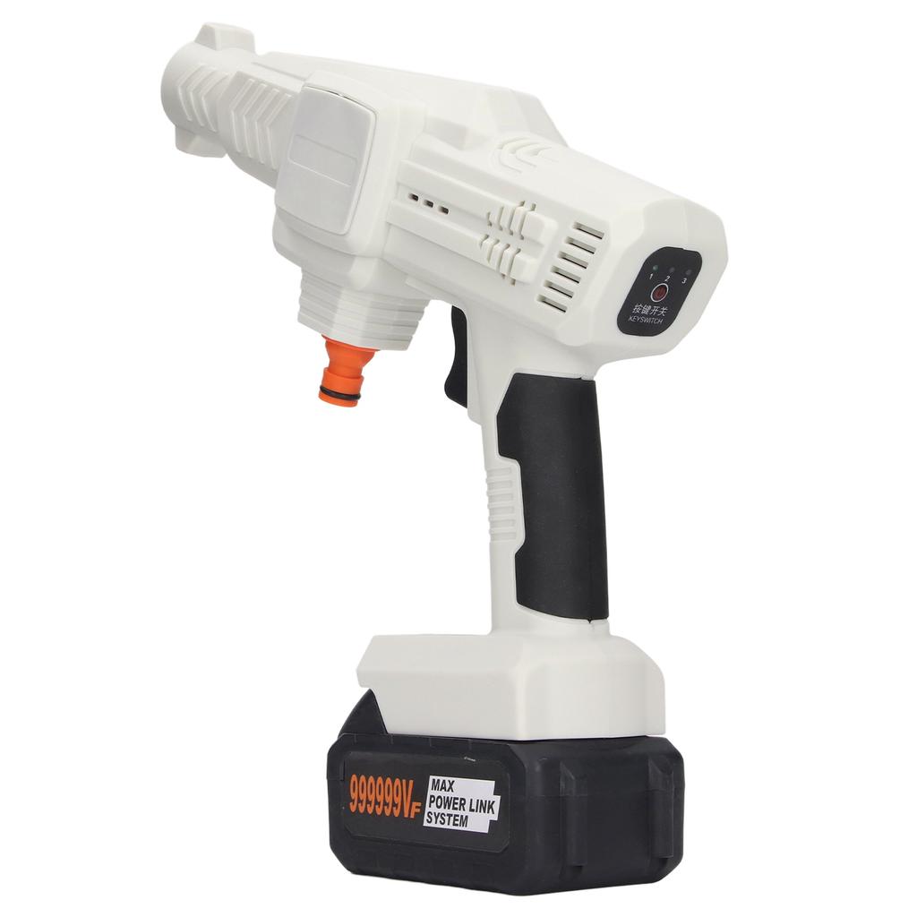 White Cordless Lithium Battery Car Washer High Pressure Cleaning Water Gun for BL1815 BL1520 BL1830 BL1840 US Plug