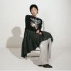 [mardimercredi] Jogger Pants Flower Grey Ivory