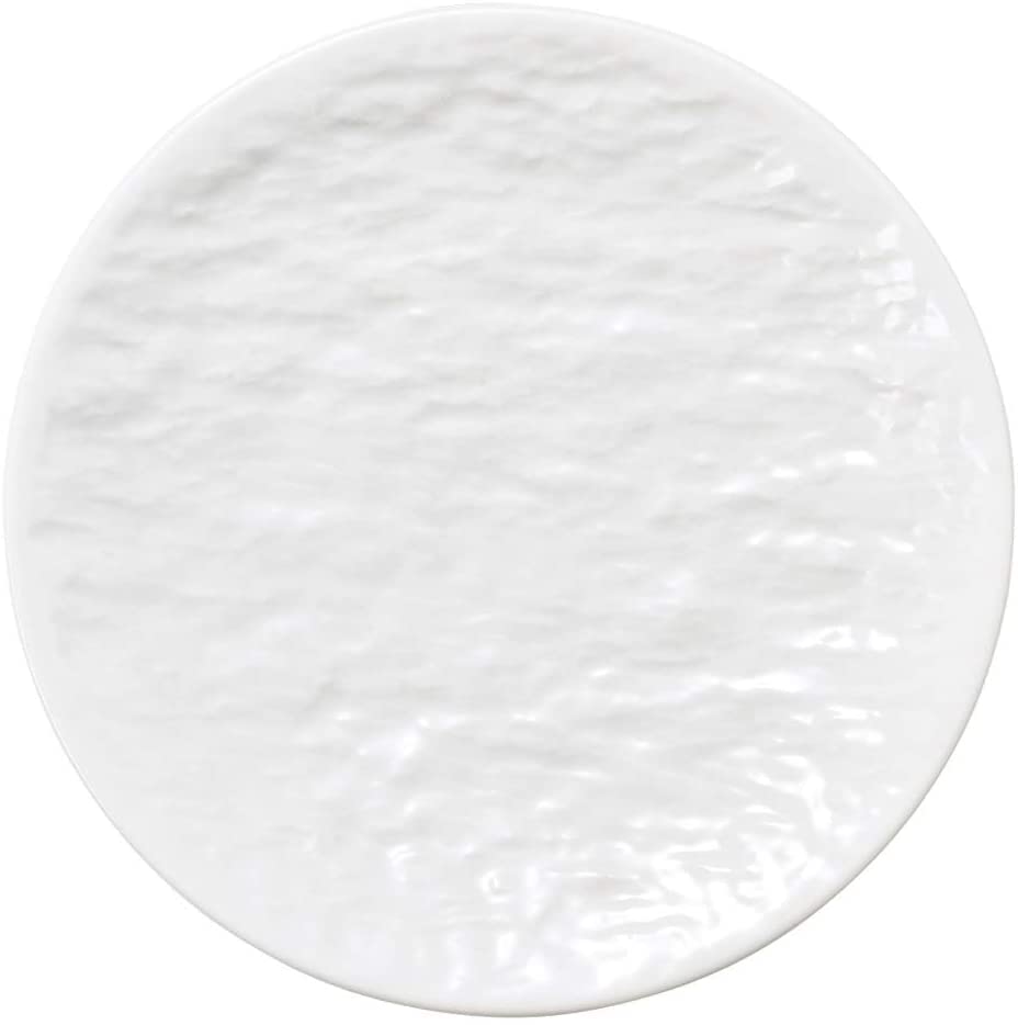 

EAST table 24cm White Made in Stylish Large Microwave and Dishwasher Slate-look Plate, Japan, Platter, Safe, 212-002 белый