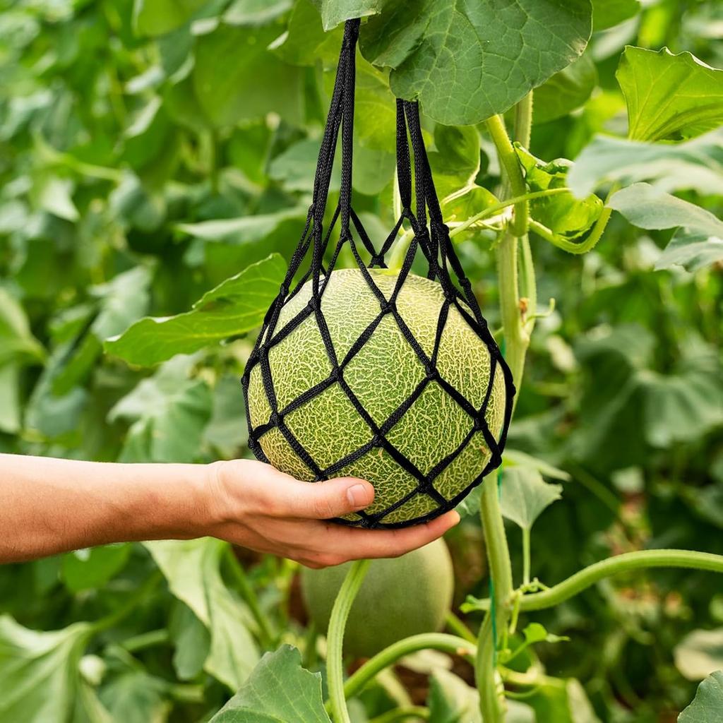 10 st Melonhängmatta Vattenmelonnät, Melonvagga för Trädgården för att Förhindra Fall, Kraftig Vattenmelonnätpåse för Odling av Cantaloup
