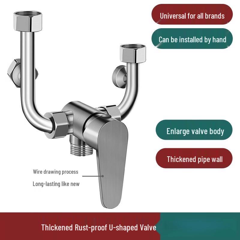 ZISIZ U-shaped Electric Water Heater Shower Mixer Valve