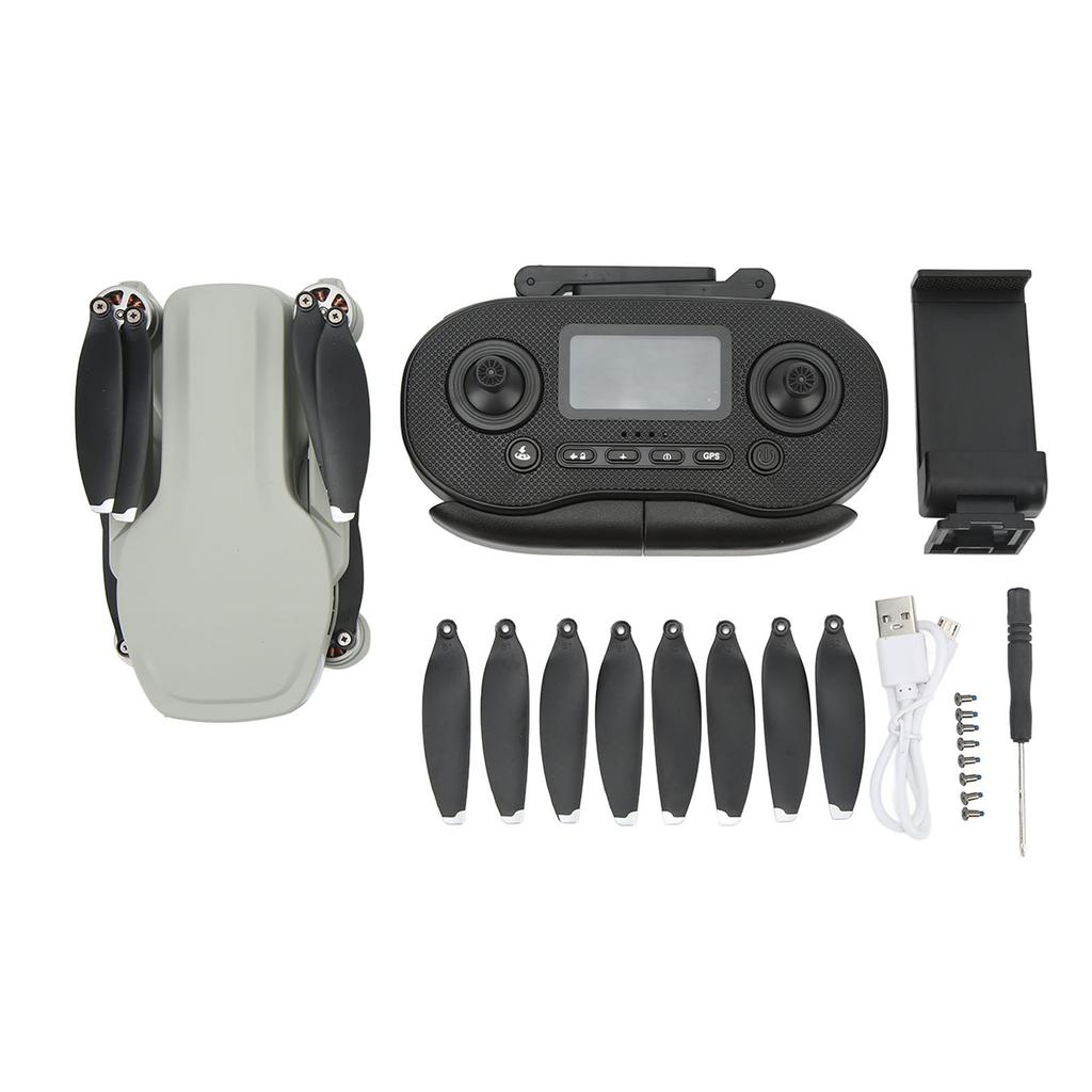 L500PRO GPS Brushless Folding Drone 4K HD RC Drone Aerial Photography RC Quadcopter Gray Three Battery
