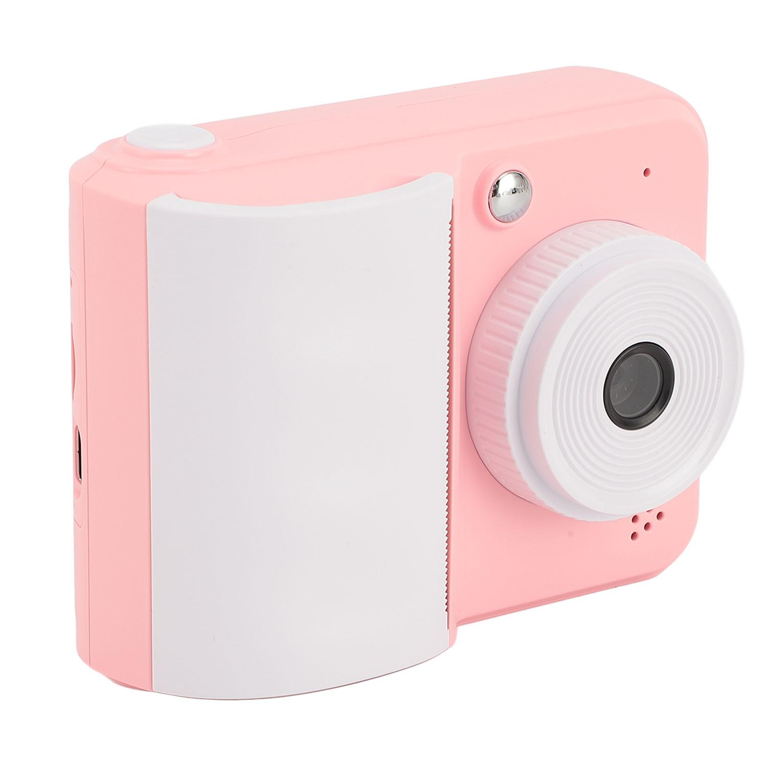 

1080P цифровая камера игрушка 2.4 дюймовый ЖК-экран мгновенная печать камера для детей портативная дорожная камера розовый