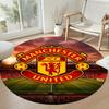 Barcelona Round Office Rug Perfect for Entryway Dining Room Dormitory Study room Antislip Round Carpet Anime Office Decor Spiritual Gift