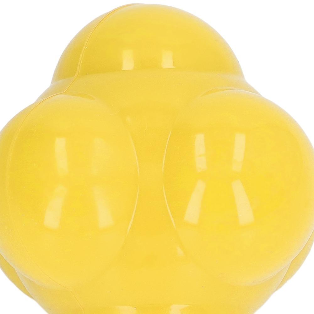 High Bounce Reaction Ball Hexagonal Shape Reflex Trainer Portable Agility Ball  Sports Training жёлтый