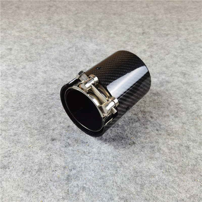 

1Pc Exhaust Pipe Carbon Fiber For BMW M135i M140i F20 F21 M235i M240i F22 F23 340i 440i F30 F32 F36 ///M Muffler Tip Tail Throat ID 60MM OD 80MM