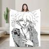 Warm BlanketKids Adult Travel Nagito Komaeda  Throw Blanket  Flannel Bedspread For Home Decor Funny Sofa Bed Cover