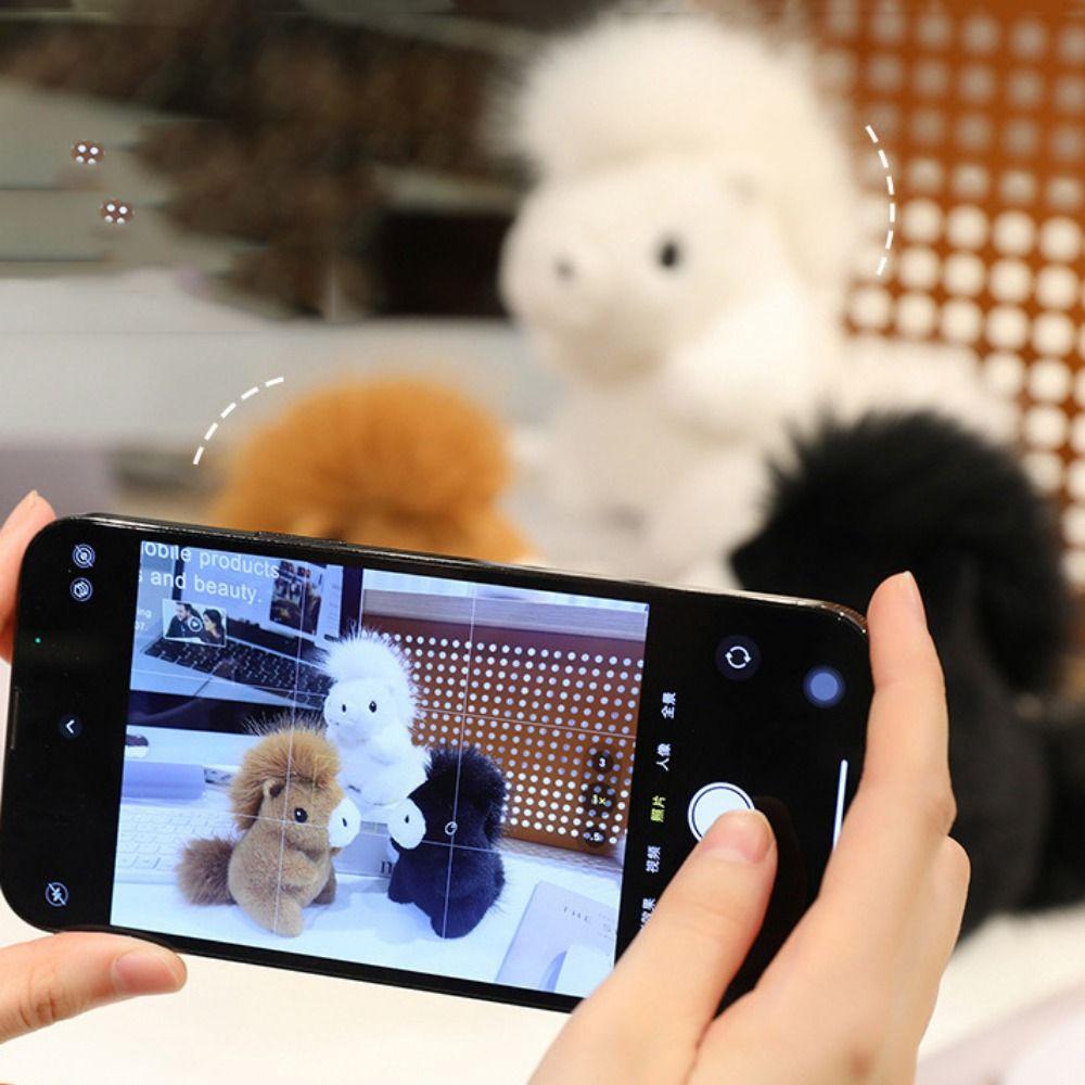 Stuffed Animal Simulation Horse Plush Toys Simulation Horse Horned Sheep Plush Doll  Birthday Gift