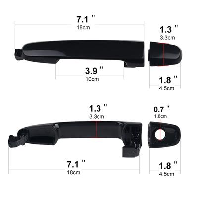 1 PCS Left Right Outside Door Handle Exterior Door Handle For Toyota Camry Corolla For Pontiac Scion Car Outside Handle