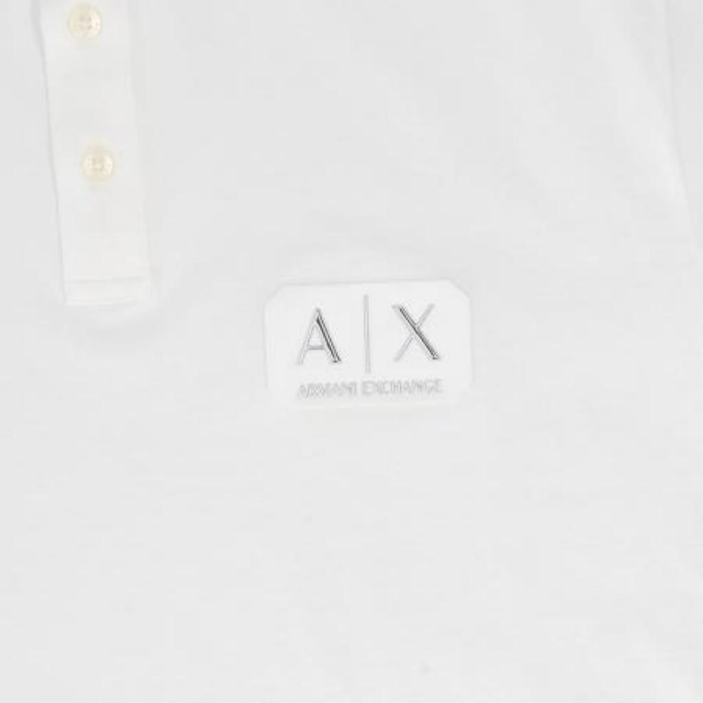 Armani Exchange Cotton Logo Patch Short Sleeve Polo Shirt Men tops XM002232-AF10364-U0009