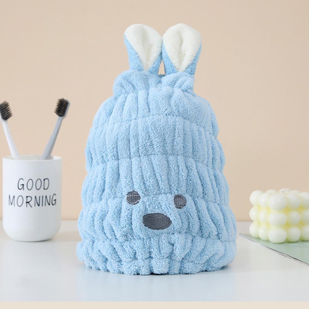 Household Dry Hair Cap Microfiber Thick Coral Fleece Absorbent Quick-drying Towe Confinement Cap Women's Bag Turban Shower Cap