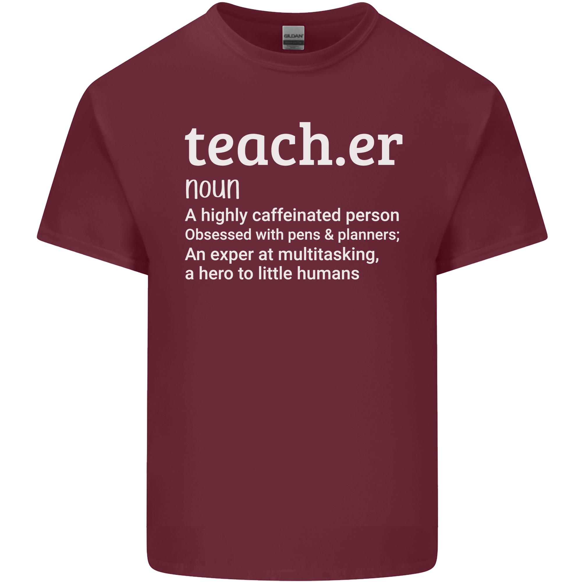 Teacher Maths English Science Sport Funny Unisexs Light Cotton TShirt S
