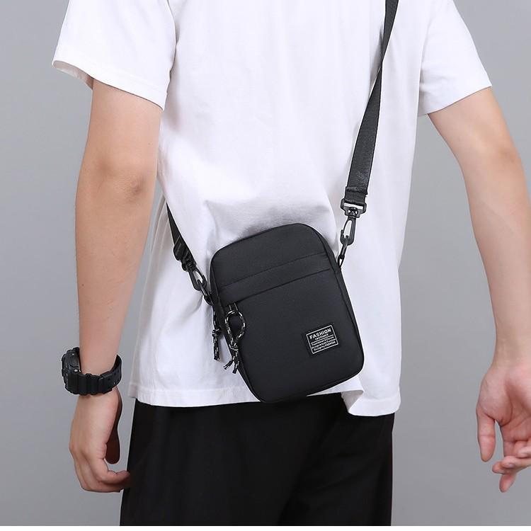 Men's Versatile Crossbody Shoulder Bag - Casual Multifunctional Business Chest Bag, Oxford Cloth Backpack.