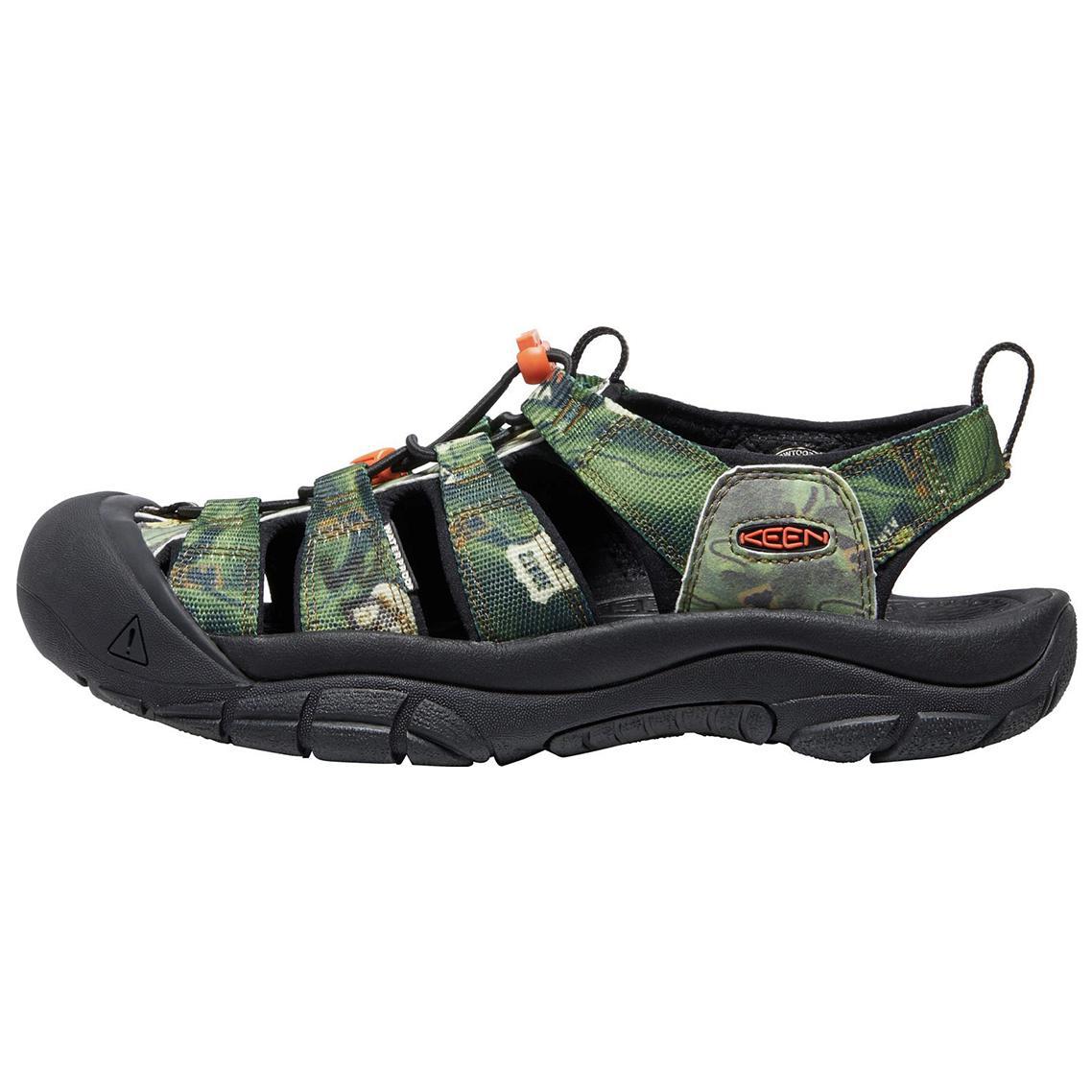Keen Newport Retro Beach Sandals Men s Black/Camouflage Green 1026346 42