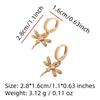 Fashion Dragonfly Earrings for Women 2025 New Golden Zirconia Drop Earring Statement Party Jewelry Accessories