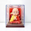 Zonne-aangedreven Zwaaiende Maneki-neko Ornament, 2-Inch, Trekt Rijkdom aan voor Bureau of Kassabalie Decoratie