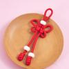 Hand Woven Chinese Knot Keychain Colorful DIY Bag Charm Braided Rope Keychain  Handbag Decoration