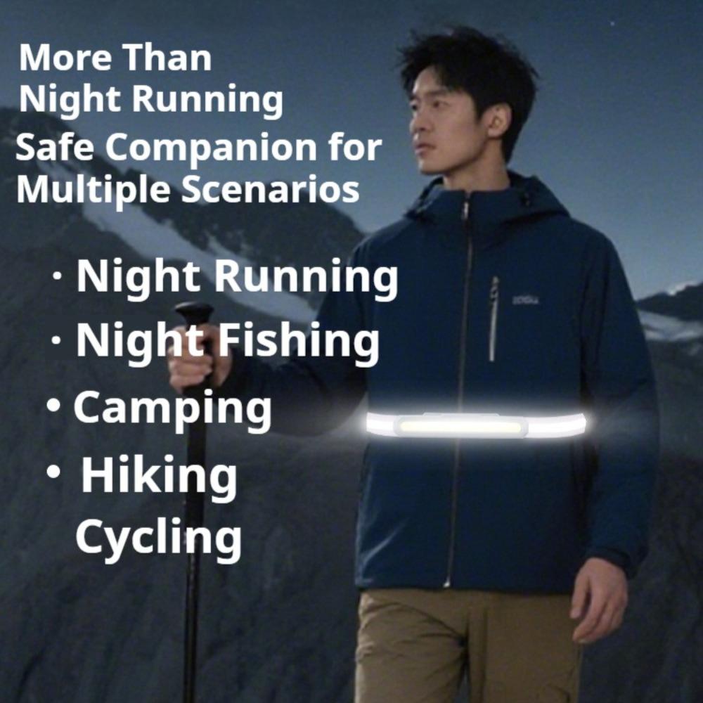 Portable COB Waist Light Rechargeable Work Light Outdoor Camping Night Running Floodlight Fishing and Hunting Work Light