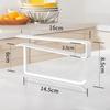 Carbon Steel Cup Lid Holder Multi-functional Black White Lid Storage Rack Space Saving No Drilling Tissue Organizer Kitchen Use