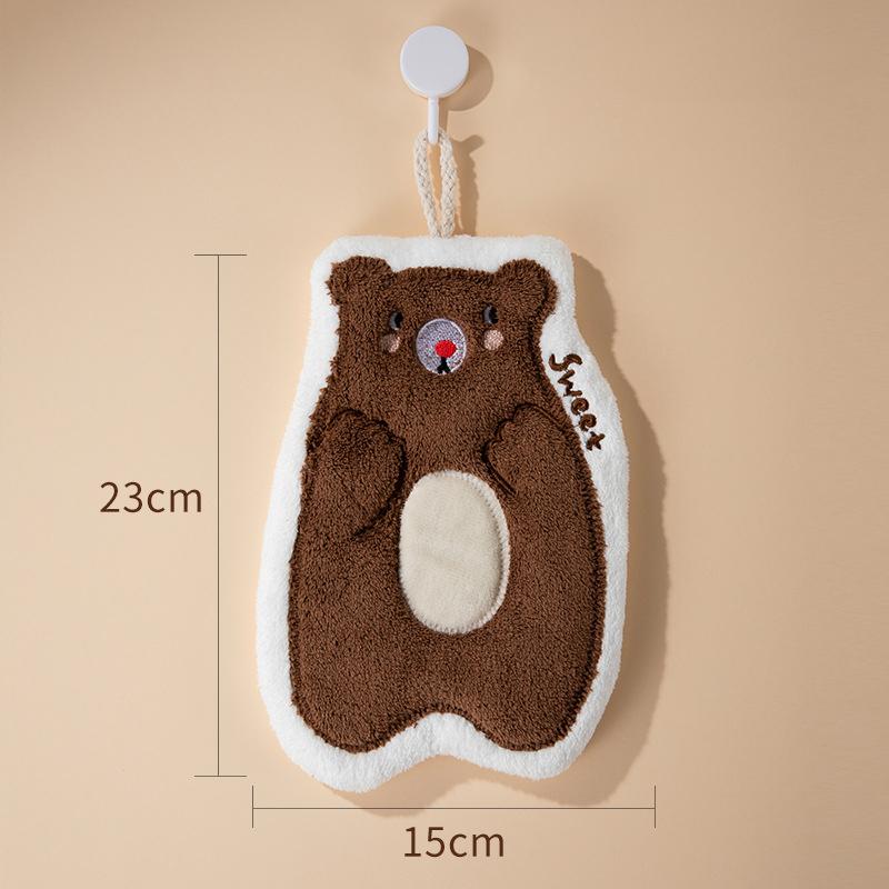 Hand Towel Absorbent Hand Cloth Hand Towel for Kitchen Bathroom Hand Cloth Cartoon Hand Towels Convenient Hanging Towel for Hand