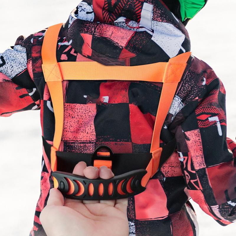Adjustable Children Ski Training Belt Safety Traction Harness Rope Outdoor Winter Sports Skiing Training Shoulder Belt Harness