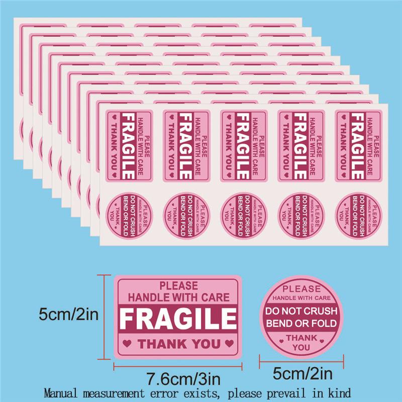 100 Fragile Stickers for ShippingNot Folded or Folded Stickers StickersNot Fell OffLabels for ShippingMailin