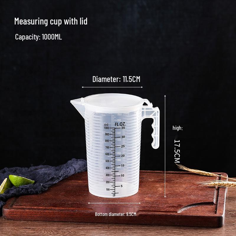 Graduated Measuring Cup Set - 1000ml & 5000ml Cylinders for Milk Tea Shop Equipment