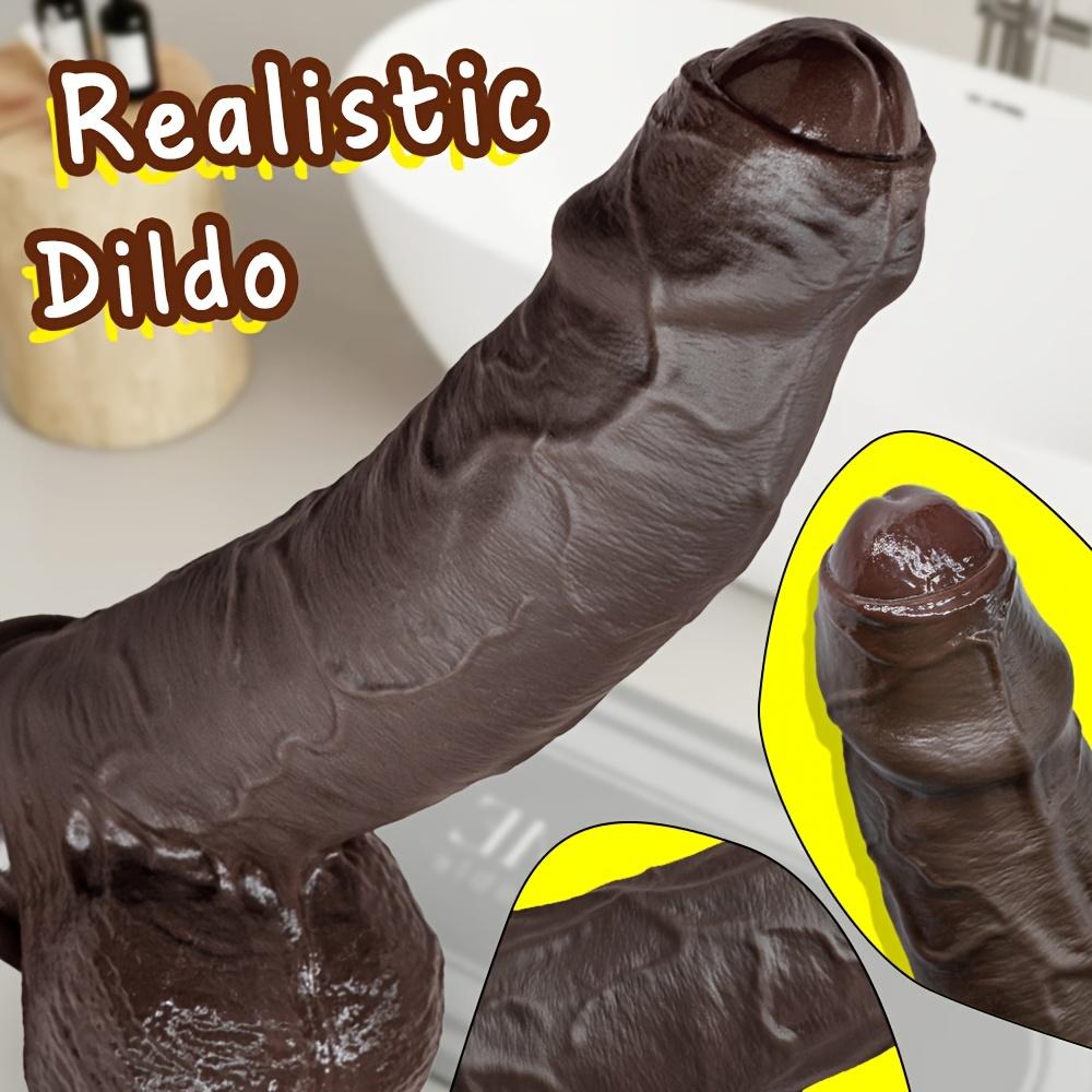 10.63” Realistic Silicone Dildo, Large Manual Adult Toy with Natural Texture for Vaginal & Anal Use, Body-Safe Pleasure Toy for Women & Couples