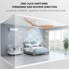 Remote Controlled Ceiling Fan with LED Light for Living Room, Restaurant, or Study