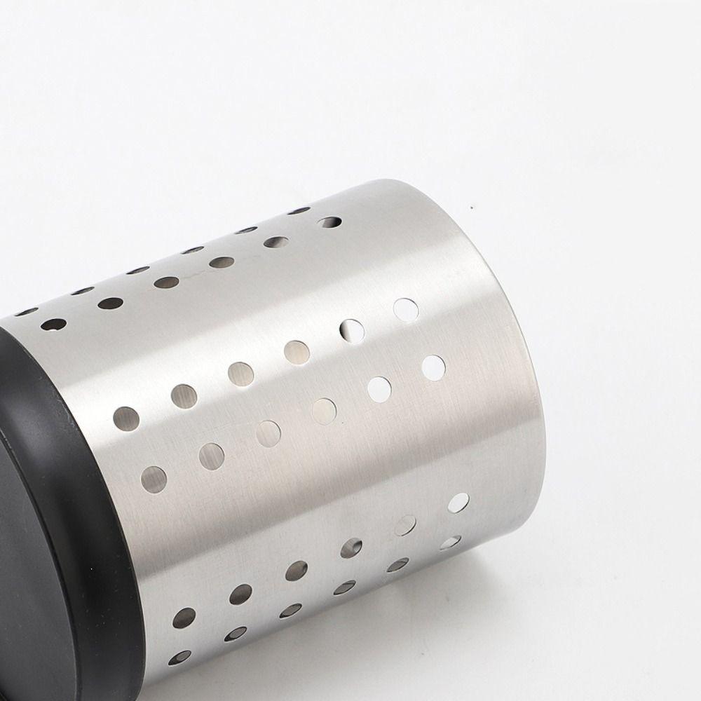 With Drain Holes Chopstick Holder Stainless Steel Cutlery Holder Organizer Kitchen Counter