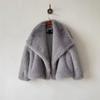 Women's Fluffy Tipped Fox Faux Fur Coat - New Fashion for Autumn/Winter