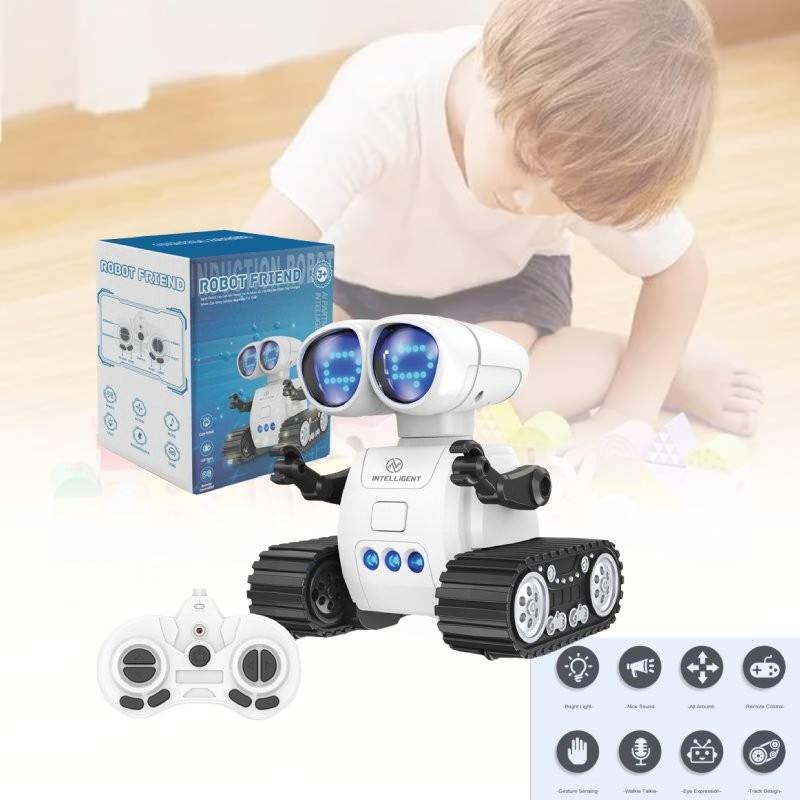 Mini Remote Control Programming Robot With Colorful Led Lights And Gestures For Kids