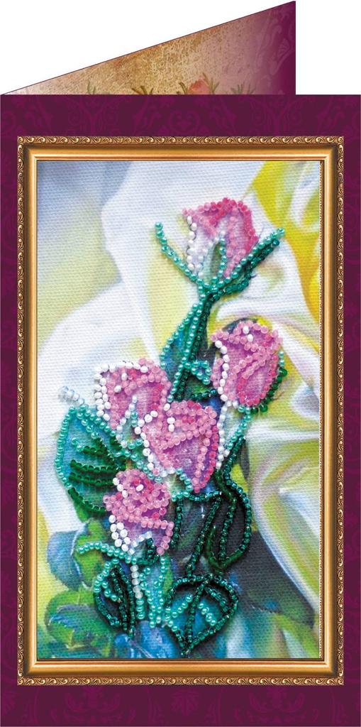 Bead Embroidery Kit Abris Art Postcard Congratulations 140x84mm