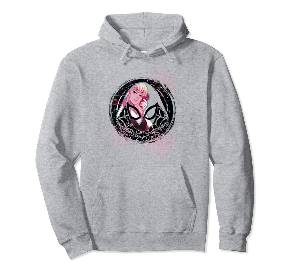 Marvel Ghost Spider-Man Gwen Background Badge Hoodie