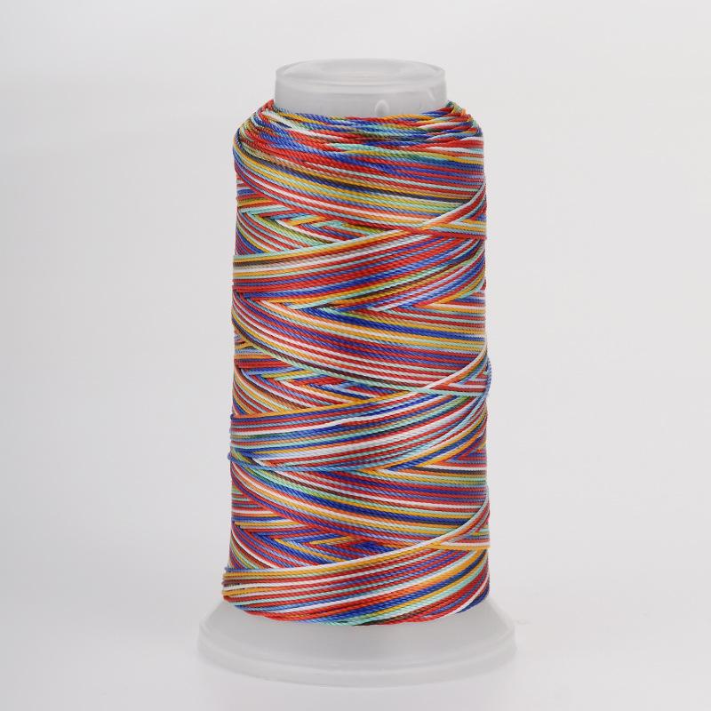 18-Strand Variegated Yarn Bracelet Weaving Cord – Gradient Dragon Scale Koi Thread DIY Material