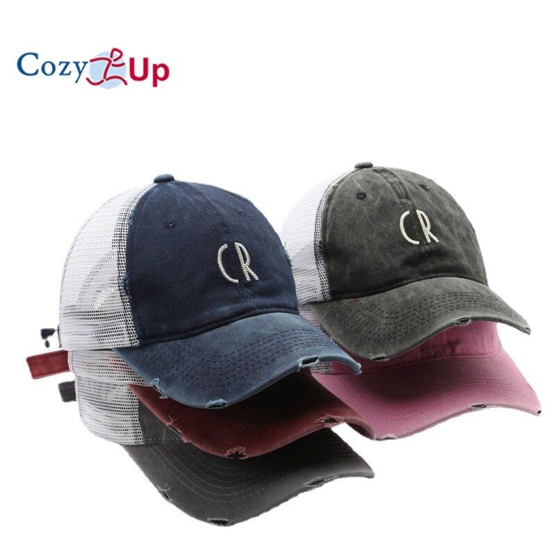 

Cozy Up Унисекс Бейсболка Повседневная Спортивная Мытая Сетка Шапка Солнцезащитный крем