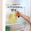 High Borosilicate Glass Cold Water Pitcher with Spout Filter
