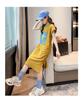 Girls' Casual Korean Style T-Shirt Dress - Summer Western Skirt for 12-Year-Olds